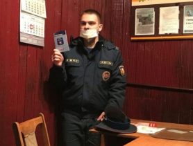 В деревне Ганцевичи сотрудник МЧС рассказывал о страшных последствиях курения