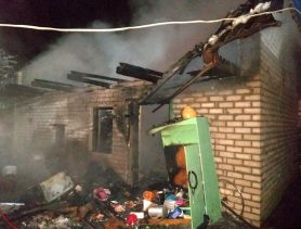 Ночной пожар в Денисковичах: если бы не соседи – могло случиться непоправимое