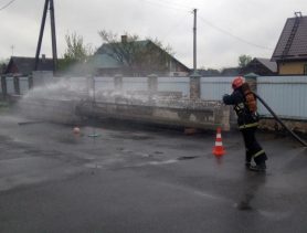 В Ганцевичах выяснили, кто сильнейший спасатель-пожарный