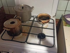 В Ганцевичском районе огнеборцы потушили возгорание на кухне