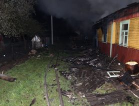 В деревне Денисковичи ночью на пожаре погиб пенсионер