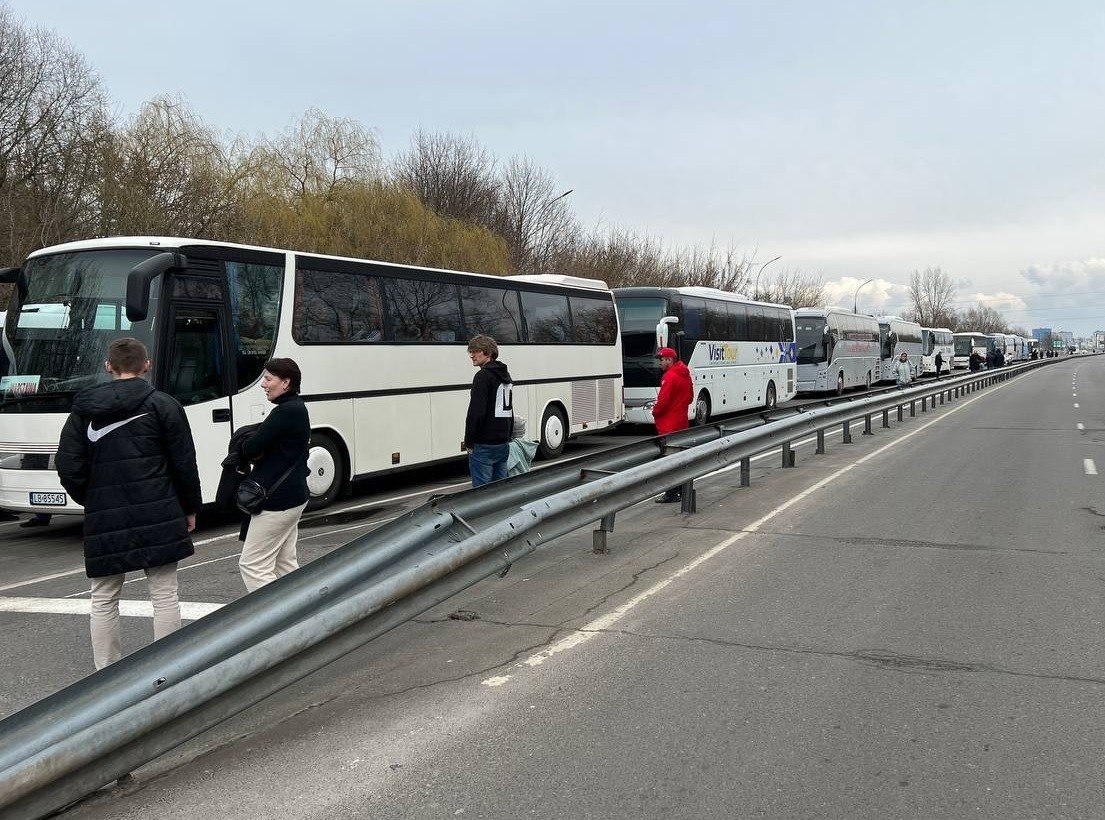 Очередь автобусов