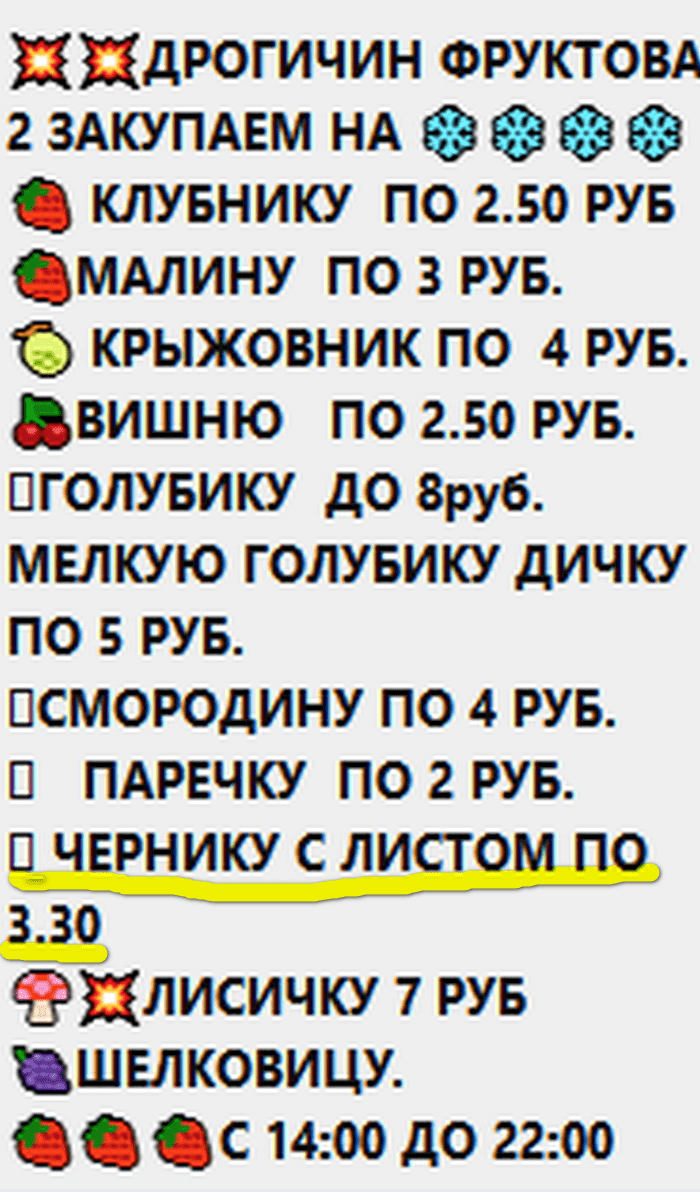 Лёд тронулся: черника подорожала