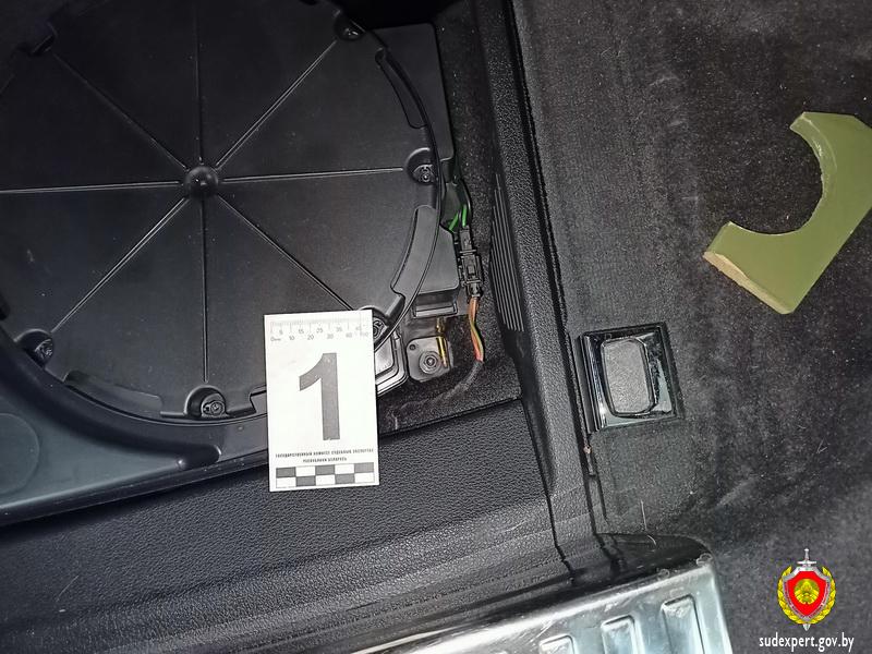 В нише для запасного колеса элитного авто на границе в Бресте нашли патрон