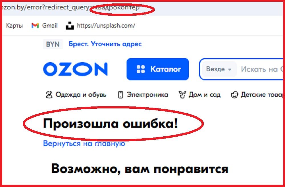 OZON в Беларуси квадрокоптеры