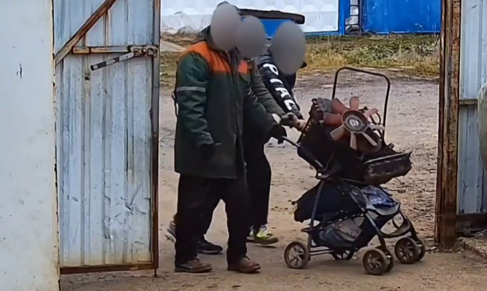 на коляске
