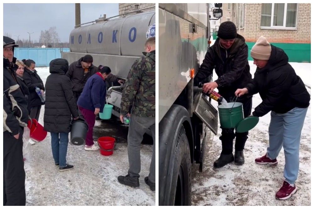 В Осиповичах прорвало водопровод