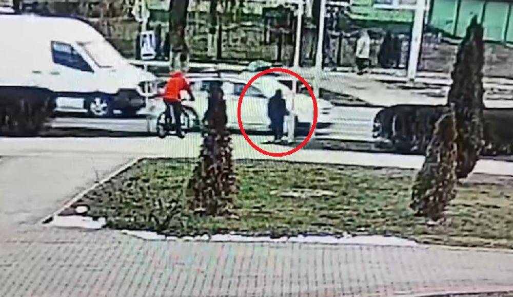 чуть не сбила в Лунинце
