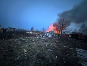 Массированная атака беспилотников на Москву и Московскую область