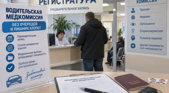 Водительская медкомиссия без очередей и беготни