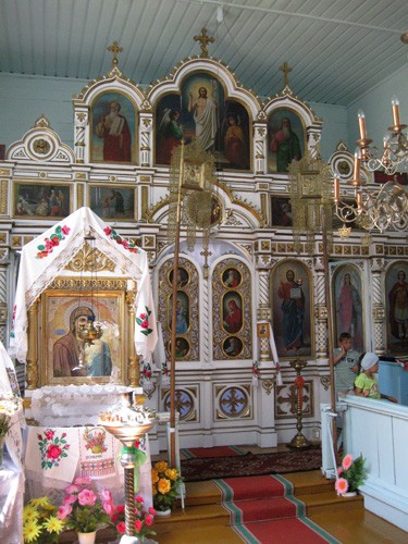 Унутраняе ўбранства Свята-Георгіеўскай царквы