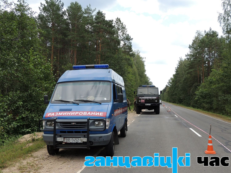 Сапёрно-пиротехническая группа в/ч 7404 г. Барановичи провела разминирование бомбы