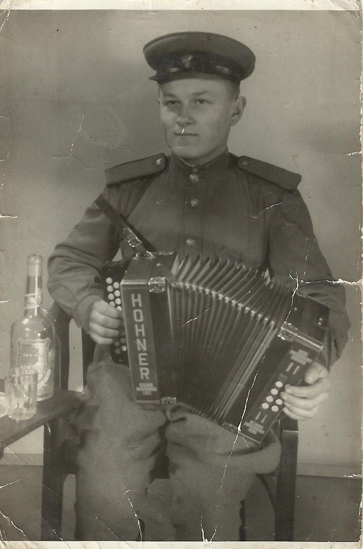 Васіль Рыгоравіч на службе ў Вене, 1946 г.