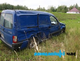 Возле Ганцевичей столкнулись КамАЗ и Пежо. Есть жертва