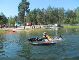 Ганцевичские спасатели  соревновались в спасении на воде
