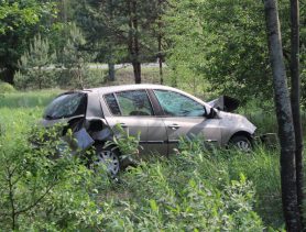 В Ганцевичах машину “разворотило” в кювете