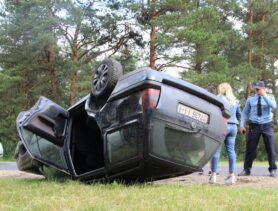 ДТП в Ганцевичах: водитель покинул место аварии