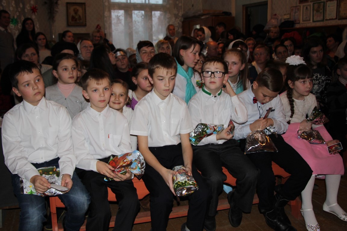 Рождественский утренник в воскресной школе.