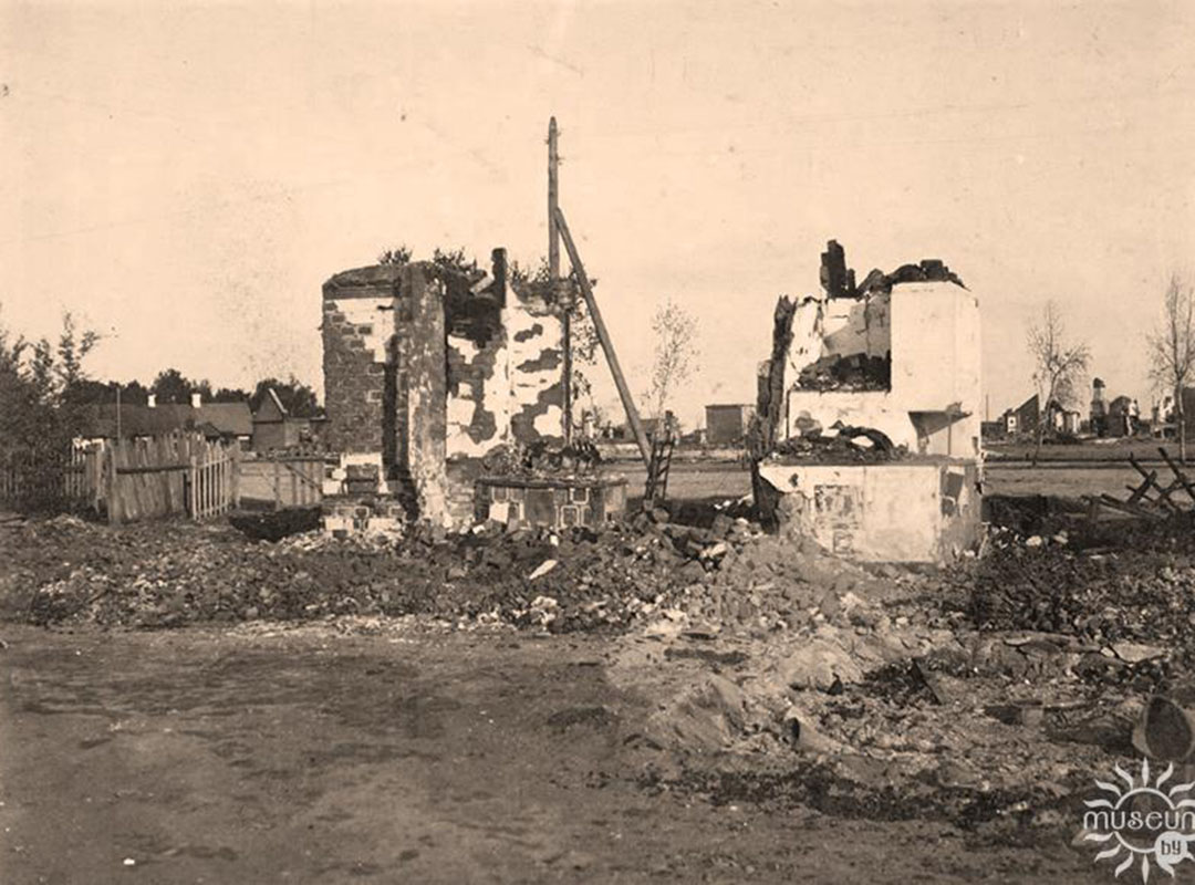 Пасля вялікага пажару ў мястэчку Ганцавічы (восень 1934 года)