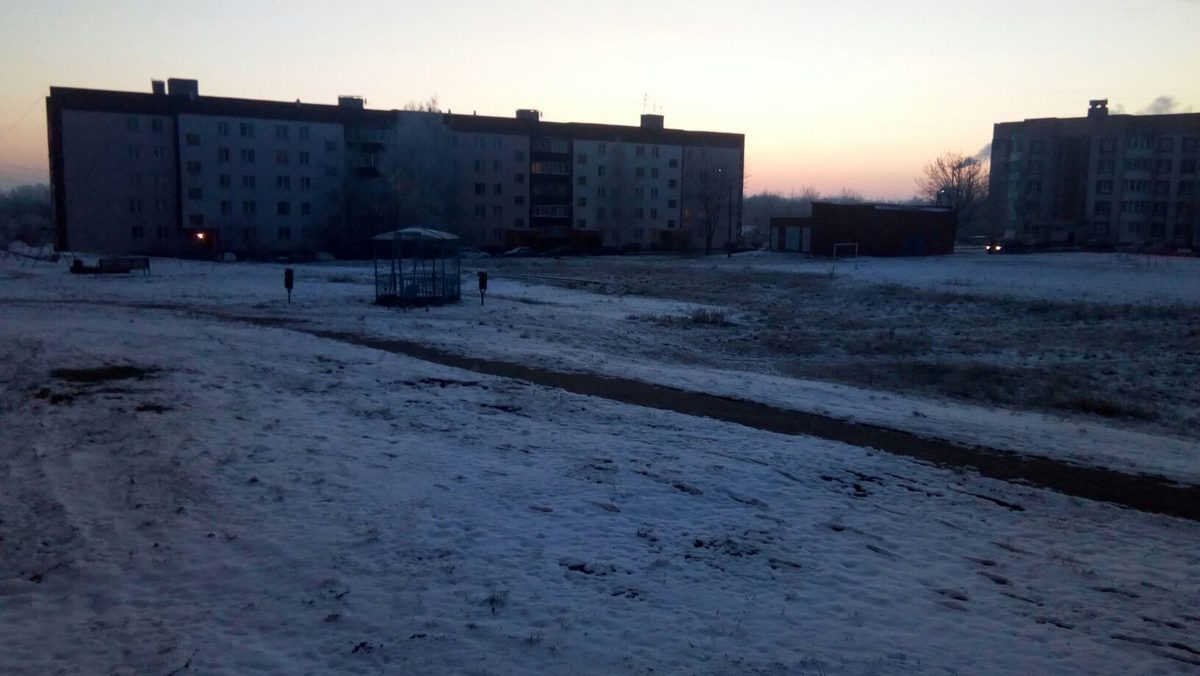 Первый снег.