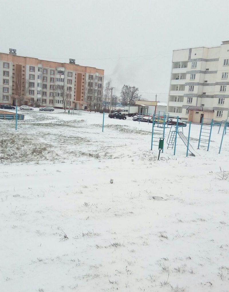Первый снег.