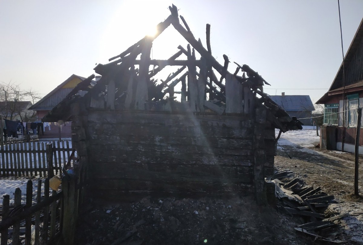 Пожар в деревне Раздяловичи Ганцевичского района