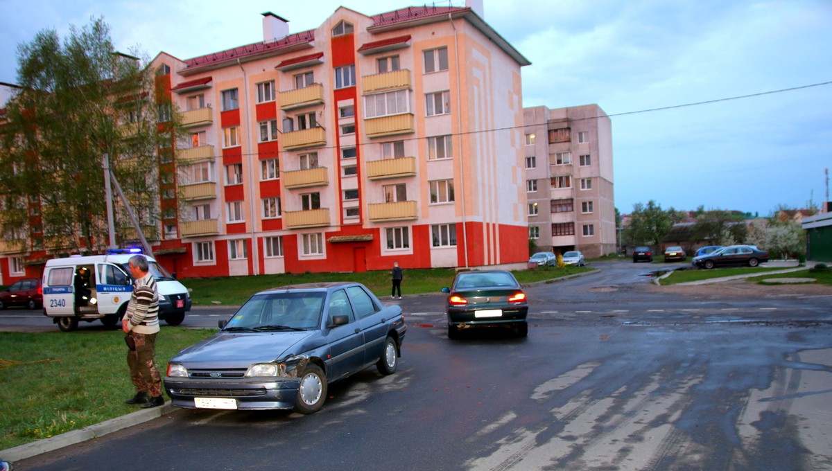 ДТП на улице Орловского в Ганцевичах