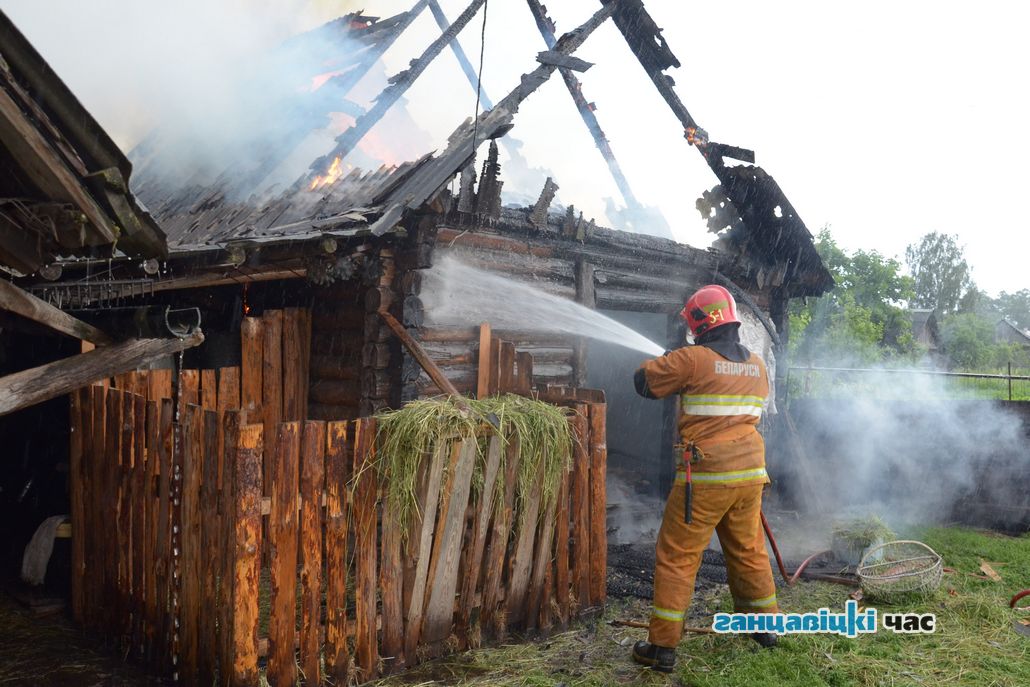 Пожар в Ганцевичах, 7 июня 2019 года