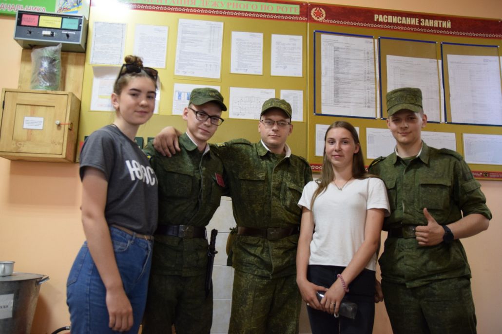 Учащиеся ГУО «Круговичский ясли-сад – средняя школа» посетили место дислокации одной из воинских частей в г. Барановичи.