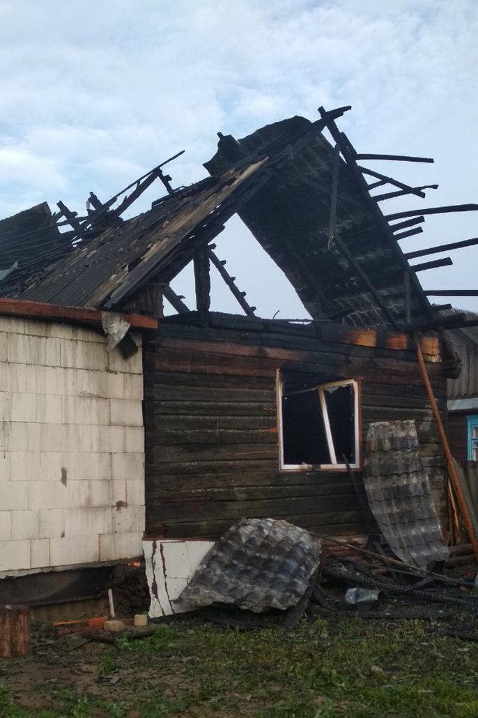 В деревне Любашево Ганцевичского района на улице Молодежной произошел пожар