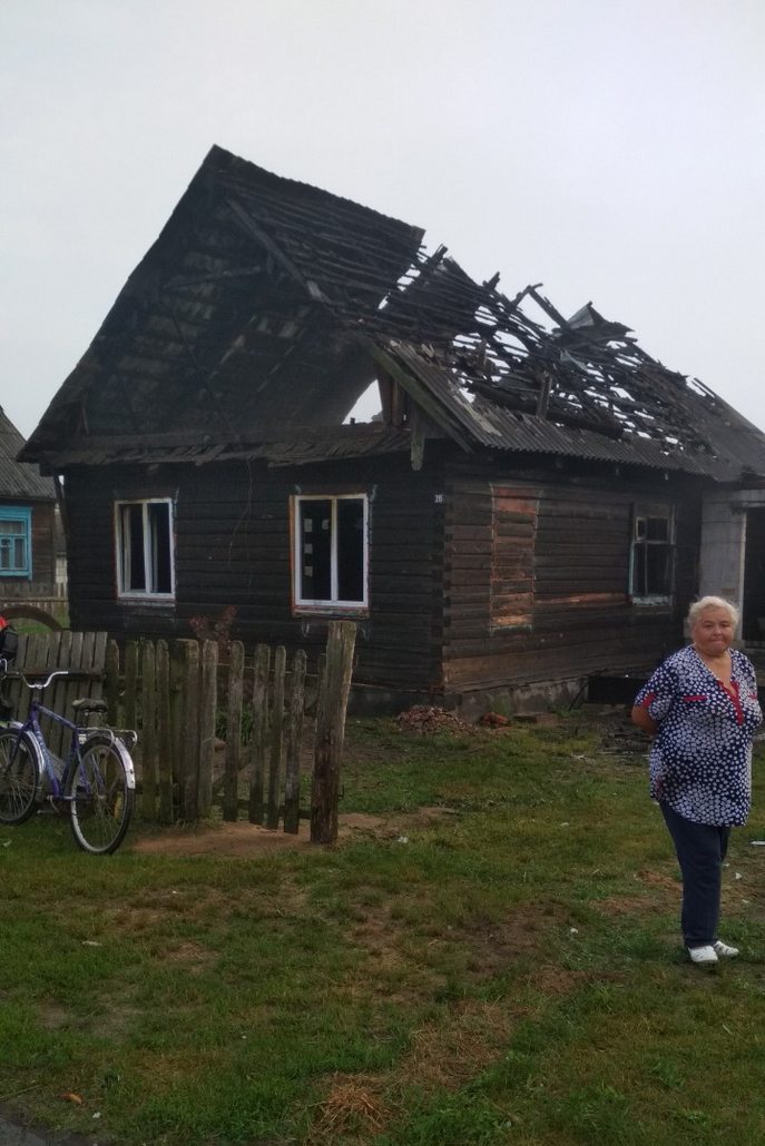 В деревне Любашево Ганцевичского района на улице Молодежной произошел пожар