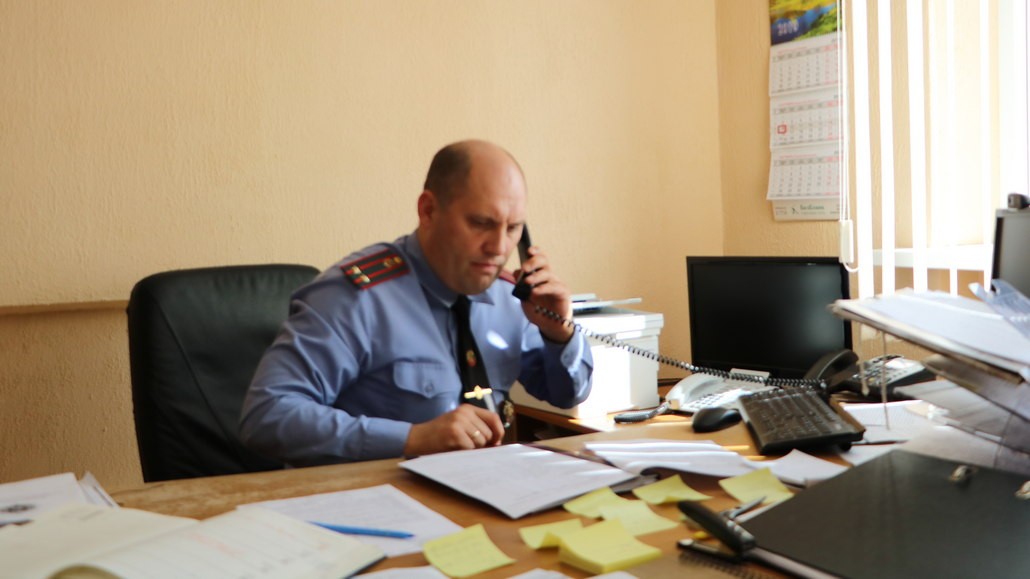 Начальник отдела внутренних дел Ганцевичского райисполкома подполковник милиции Виталий Кулешов