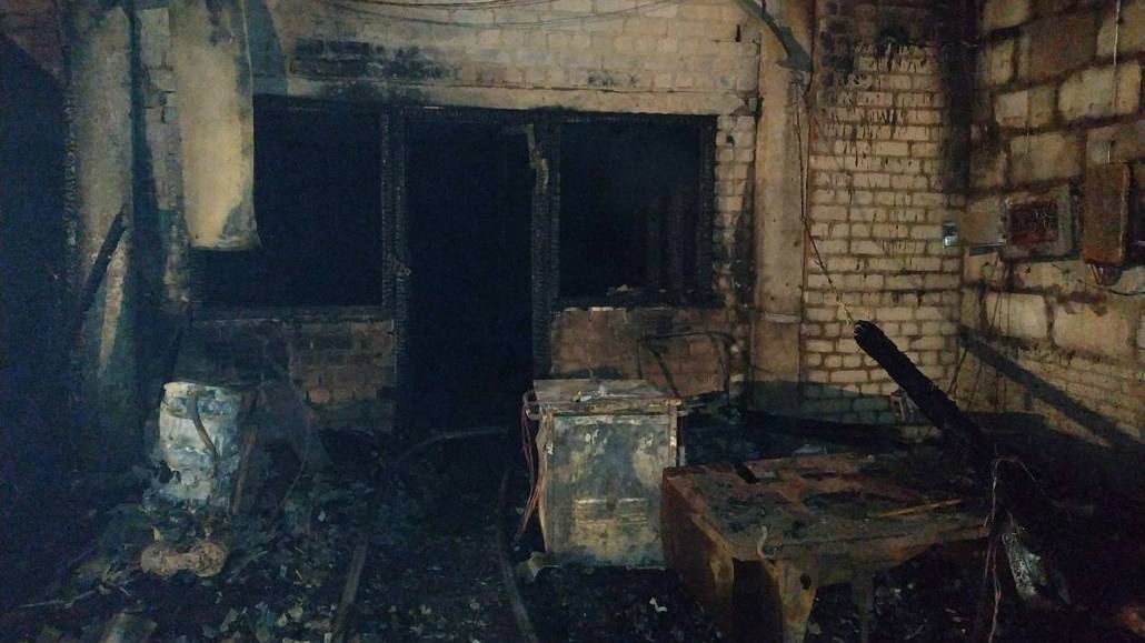 Пожар в д.  Хотыничи, 24 октября 2019 года
