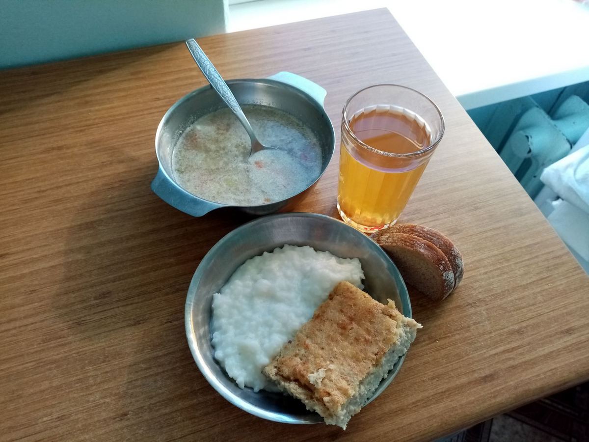 Меню в Брестской областной больнице.
