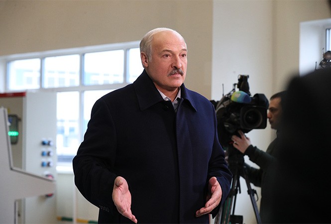 Во время рабочей поездки в Добруш, 4 февраля 2020 года