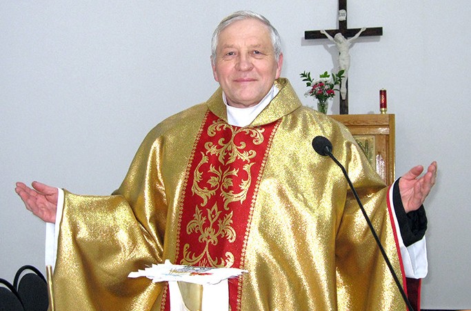 Пробашч касцёла Адведзінаў Найсвяцейшай Панны Марыі ў горадзе Ганцавічы ксёндз-доктар Ян Саламон