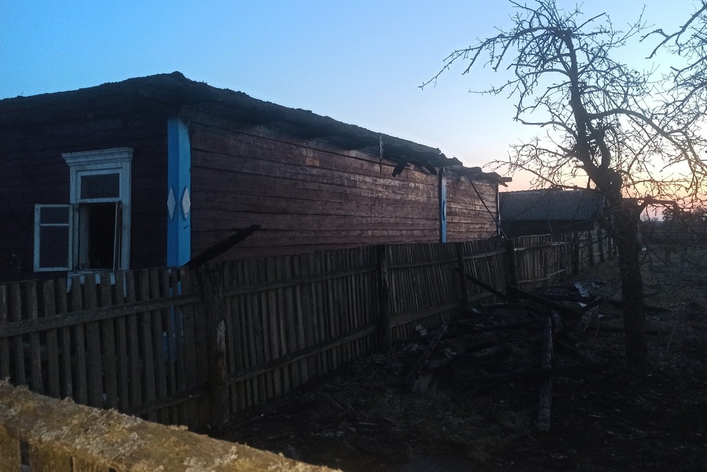 Пожар в деревне Переволоки