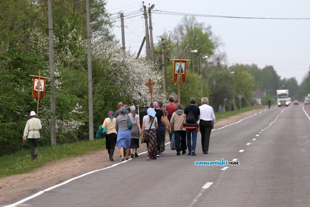 В Ганцевичах встретили участников Третьего Всебелорусского крестного хода