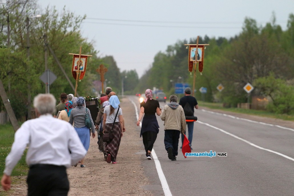 В Ганцевичах встретили участников Третьего Всебелорусского крестного хода
