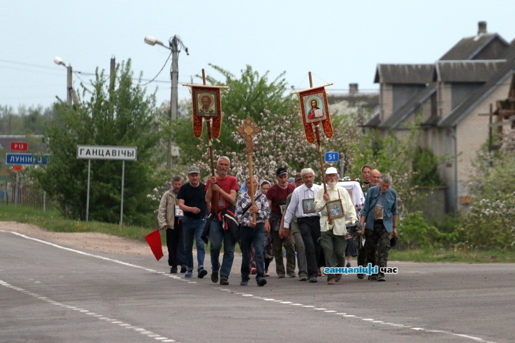 В Ганцевичах встретили участников Третьего Всебелорусского крестного хода