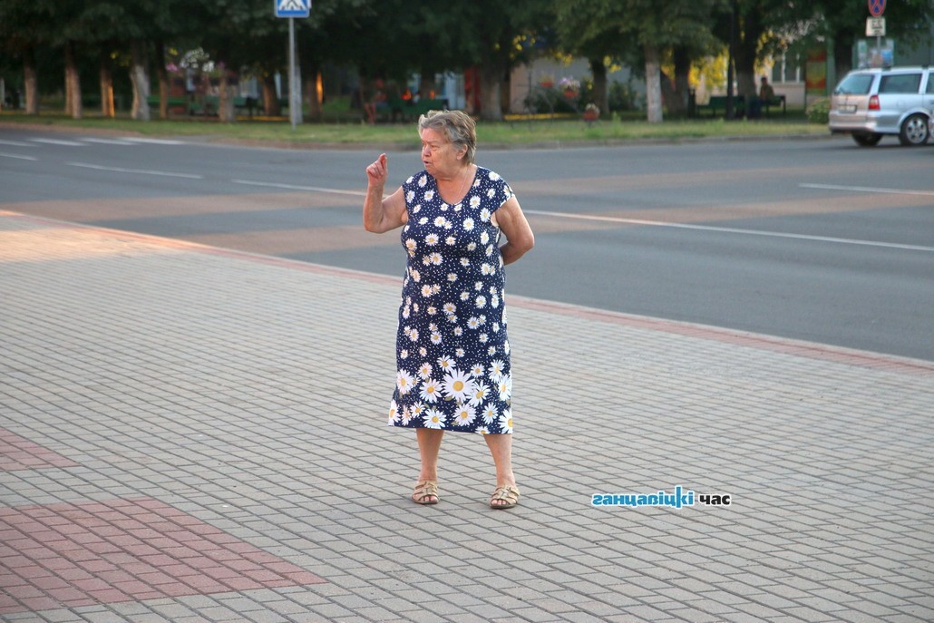 Мирная акция протеста в Ганцевичах / 17 августа 2020 года